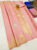Latest Temple Design Pure Kanjivaram Fancy Silk Saree Peach Color w/ Blouse
