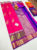 Beautiful Design Pure Kanjivaram Fancy Silk Saree Pink and Purple Color w/ Blouse