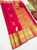 Mango Design Pure Kanjivaram Fancy Silk Saree Pink Color w/ Blouse