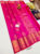Trendy Design Pure Kanjivaram Fancy Silk Saree Pink Color w/ Blouse