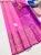 Beautiful Design Pure Kanjivaram Fancy Silk Saree Pink Color w/ Blouse