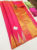 Unique Temple Design Pure Kanjivaram Fancy Silk Saree Pink Color w/ Blouse