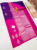 Off and Off Design Pure Kanjivaram Fancy Silk Saree Purple and Rose Color w/ Blouse