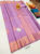 New Design Pure Kanjivaram Fancy Silk Saree Purple Color w/ Blouse