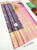 Girl and Deer Design Pure Kanjivaram Fancy Silk Saree Purple Color w/ Blouse