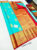 Unique Color and Design Pure Kanjivaram Fancy Silk Saree Rama Blue Color w/ Blouse