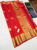 Pure Kanjivaram Fancy Silk Saree Red Color w/ Blouse
