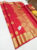 Pure Kanjivaram Fancy Silk Saree Red Color w/ Blouse