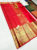 Pure Kanjivaram Fancy Silk Saree Red Color w/ Blouse