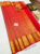 Vaira Oosi Zari Work Pure Kanjivaram Fancy Silk Saree Red Color w/ Blouse