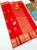 Beautiful Design Pure Kanjivaram Fancy Silk Saree Red Color w/ Blouse