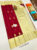 Pure Kanjivaram Fancy Silk Saree Red Color w/ Blouse