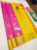 New Design Pure Kanjivaram Fancy Silk Saree Rose and Yellow Color w/ Blouse
