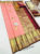 New Design Pure Kanjivaram Fancy Silk Saree Rose Color w/ Blouse