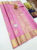Beautiful Design Pure Kanjivaram Fancy Silk Saree Rose Color w/ Blouse