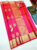 Trendy Box Design Pure Kanjivaram Fancy Silk Saree Rose Color w/ Blouse