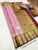 Pure Kanjivaram Fancy Silk Saree Rose Color w/ Blouse