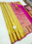 Unique Design Pure Kanjivaram Fancy Silk Saree Sandal Yellow Color w/ Blouse