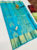 New Latest Pure Kanjivaram Fancy Silk Saree Sky Blue w/ Blouse