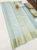 Latest Design Pure Kanjivaram Fancy Silk Saree Light Sky Blue Color w/ Blouse