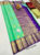 Trendy Design Pure Kanjivaram Fancy Silk Saree Teal Green Color w/ Blouse