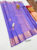 Pure Kanjivaram Fancy Silk Saree Violet Color w/ Blouse