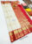 New Design Pure Kanjivaram Fancy Silk Saree White Color w/ Blouse