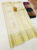 Beautiful Design Pure Kanjivaram Fancy Silk Saree White Color w/ Blouse