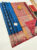 New Design Pure Soft Silks Saree Ink Blue Color w/ Blouse