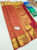 Unique Design Pure Soft Silk Saree Apple Red Color w/ Blouse