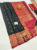 Beautiful Design Pure Soft Silks Saree Black and Red Color w/ Blouse