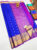 New Design Pure Soft Silk Saree Blue Color w/ Blouse