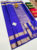 Latest and Trendy Design Pure Soft Silk Saree Blue Color w/ Blouse