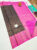 Pure Soft Silk Saree Brown Color w/ Blouse