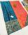 Latest Design Pure Soft Silk Saree Copper Blue Color w/ Blouse