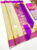 Unique Design Pure Soft Silk Saree Cream Color w/ Blouse