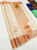 Beautiful Design Pure Soft Silk Saree Cream White Color w/ Blouse