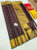Trendy Design Pure Soft Silk Saree Dark Brown Color w/ Blouse