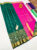 Pure Soft Silk Saree Dark Green Color w/ Blouse