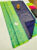 Traditional Design Pure Soft Silk Saree Double Shade (Green, Blue) Color w/ Blouse