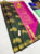 Pure Soft Silk Saree Double Shade (Pink, Green) Color w/ Blouse