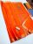 Trendy Design Pure Soft Silk Saree Fanta Orange Color w/ Blouse