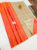 Unique Design Pure Soft Silk Saree Fanta Orange Color w/ Blouse