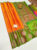 Latest Design Pure Soft Silk Saree Fanta Orange Color w/ Blouse