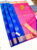 New Design Pure Soft Silk Saree Indigo Blue Color w/ Blouse