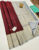 Unique Color and Design Pure Soft Silk Saree Kumkum Red Color w/ Blouse