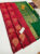 New Peacock Design Pure Soft Silk Saree Kumkum Red Color w/ Blouse