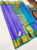 Trendy Collocation Pure Soft Silk Saree Lavender Color w/ Blouse