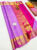 Different Design Pure Soft Silks Saree Lavender Color w/ Blouse