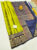 Unique and Trendy Design Pure Soft Silk Saree Lemon Green Color w/ Blouse
